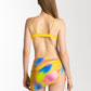 Colorful Print Three-piece Swimsuit